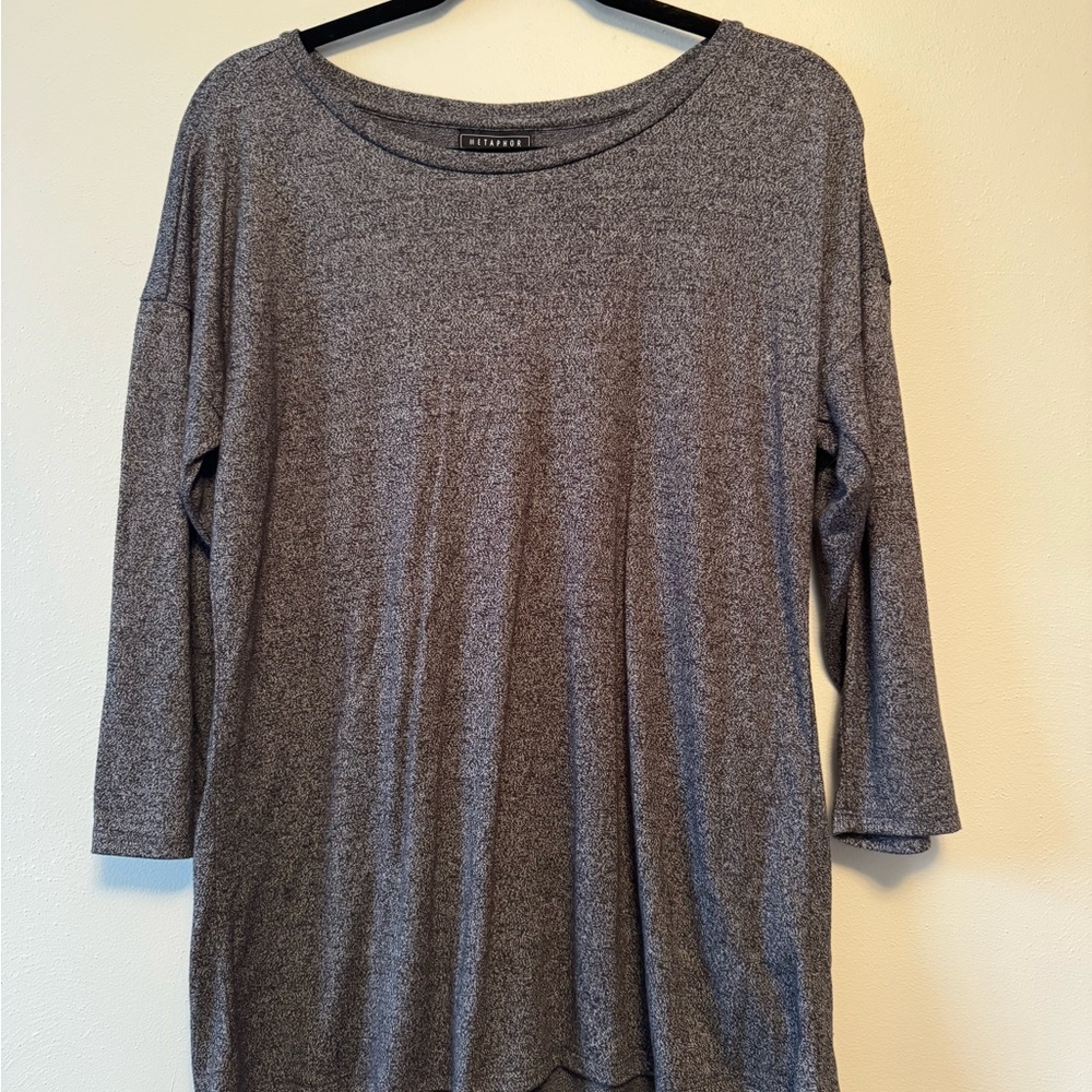 Charcoal Gray Women's Top